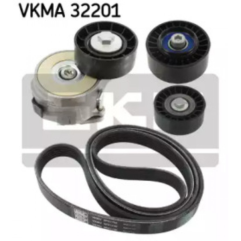 VKMA 32201 SKF Комплект доріжкового ремня (ролик, ремінь)